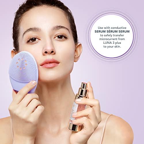 FOREO FOREO LUNA 3 plus Silicone, Facial Cleansing Brush, Face Sculpting Tool, Anti Aging Face Massager, Instant Face Lift, Enhances Absorption of Facial Skin Care Products, Normal skin