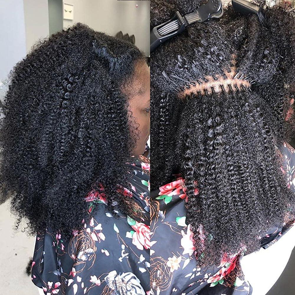 HAPPY&CC HAPPY&CC 4B 4C Afro Kinky Curly I Tip Hair Extensions Brazilian Virgin Human Hair 1g strand 100g Easy Stick I Tip Hair (16inch)