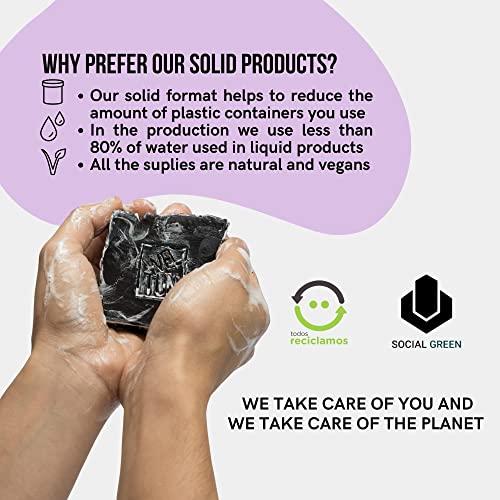 WELTUN WELTUN - Handmade Soaps Kit Full Detox - Oatmeal Face And Body Soap, Charcoal Body Soap, A Case And A Wooden Soap Dish 2 7.6 Ounce