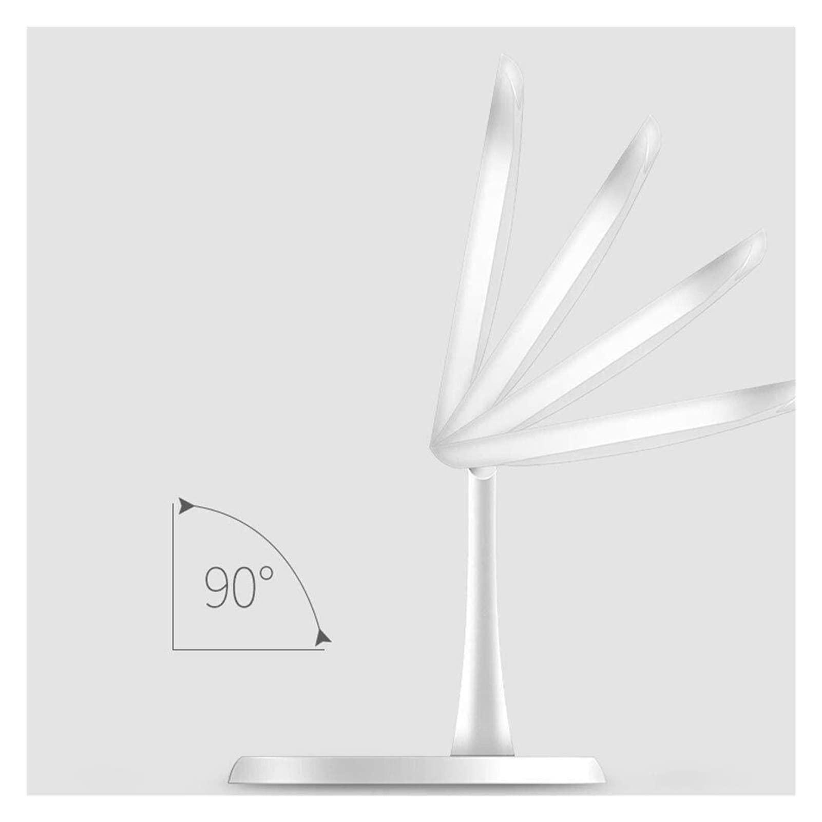 DHAEY DHAEY Makeup Mirror, Desktop Smart Light Magnifying Glass Desktop t-Button Screen Countertop Mirror. Living Room Bathroom