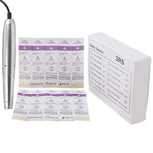 boermeize Tattoo Cartridge Needles 20Pcs RS Round Shader Sterilized Disposable Needles Permanent Makeup Eyebrow Lip Liner Beauty Tools (3RS)