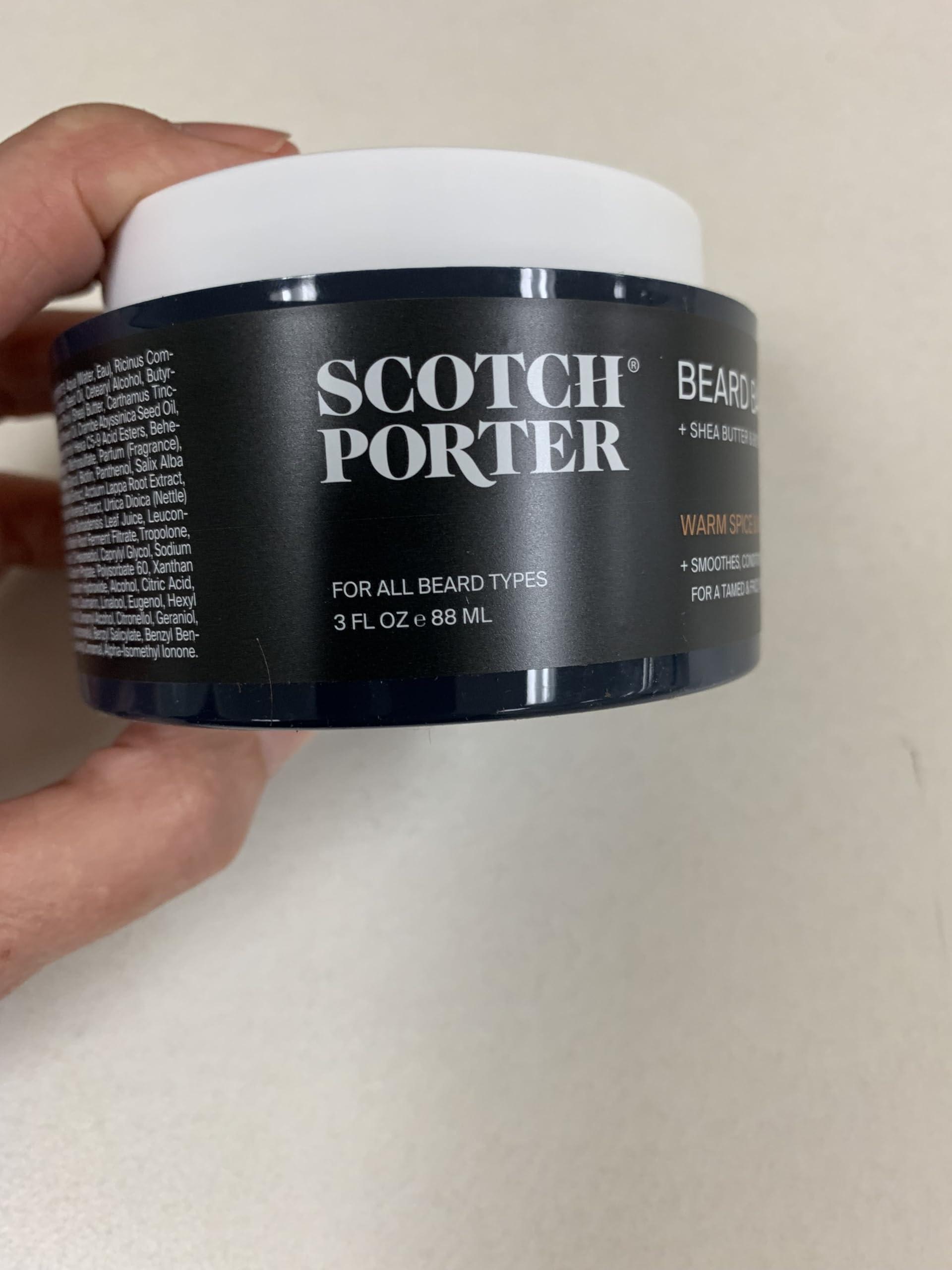 Scotch Porter Scotch Porter Beard Collection Cleanse, Moisturize, Soothe & Style Coarse, Dry Hair while Encouraging Growth for a Fuller/Healthier-Looking Beard Includes Full-Size Wash, Conditioner, Serum & Balm
