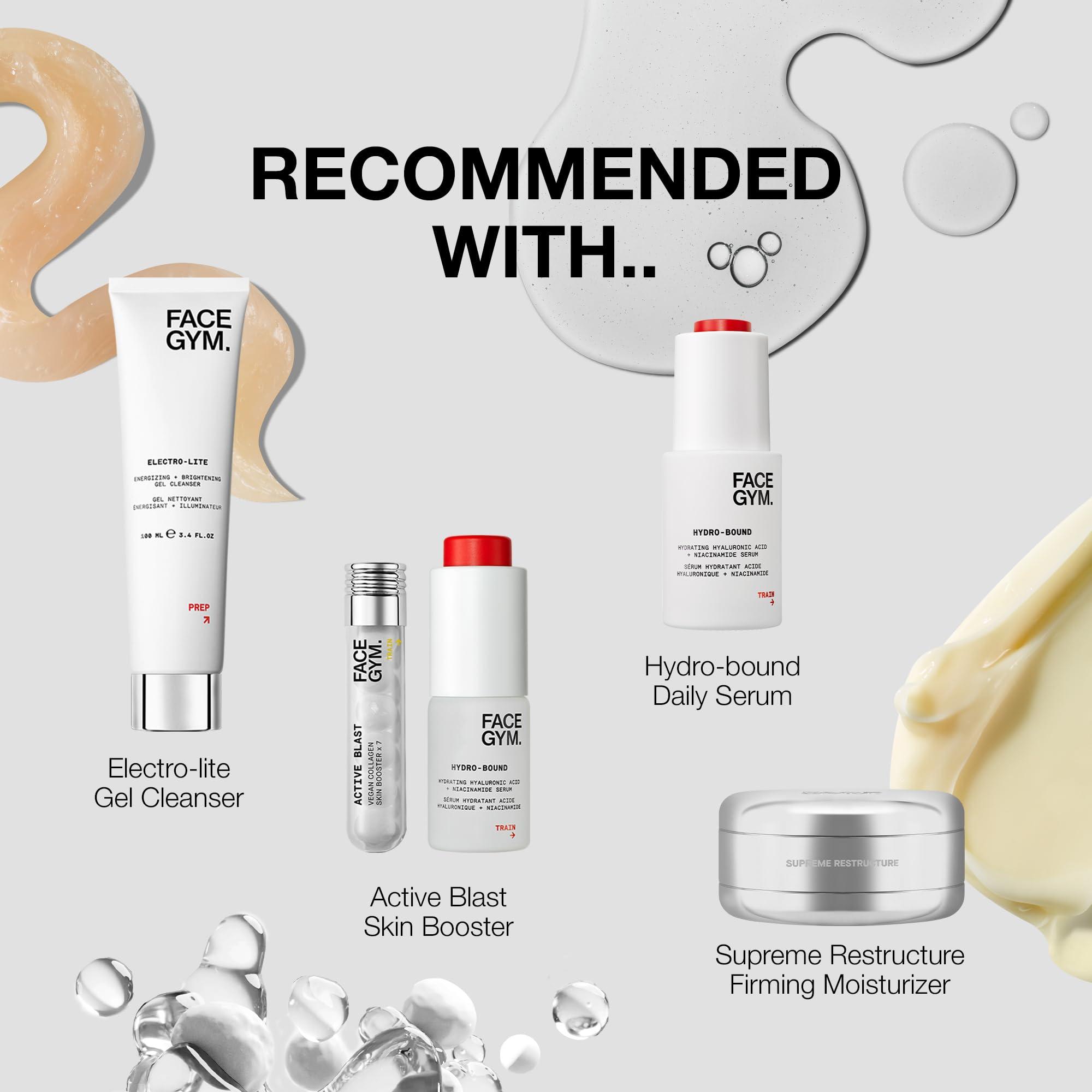 FACEGYM FACEGYM Firming Vitamin C Oil + Nootropic Oil-In-Skin Serum, FACE GYM Youth Reformer Serum 1.01 Fl Oz, Redensifying, Skin Brightening Face Serum for Glowing Skin, Reduces Acne, Dark Spots