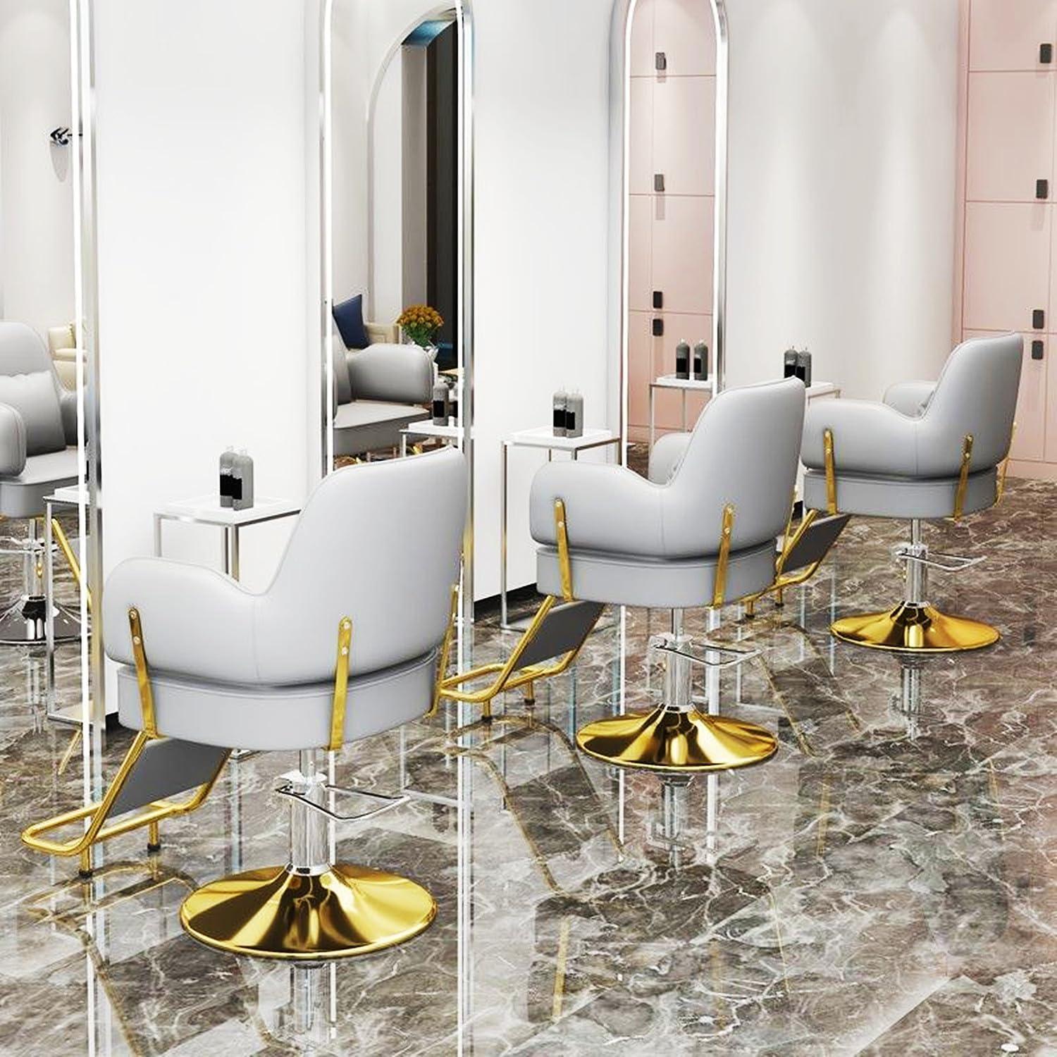 YHGTDJEDPO YHGTDJEDPO Barber Chair Reclining Salon Chair for Hair Stylist, Height Adjustable Hair Salon Chair with 360 Degrees Rolling Swivel,Multi-Function Shampoo Tattoo Chair,03