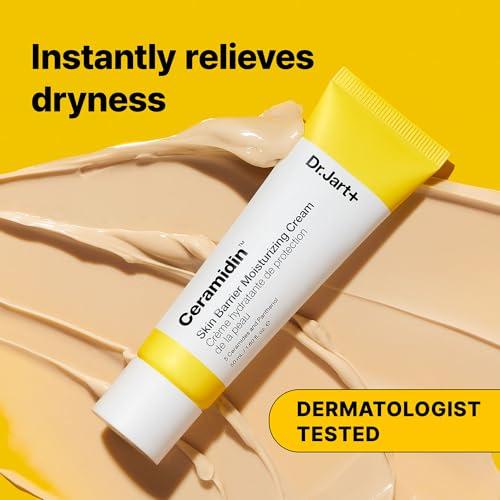 Dr.Jart+ Dr.Jart+ Ceramidin Skin Barrier Face Cream Moisturizer For Dry Skin with Ceramides and Panthenol | Korean Skin Care, 0.51 fl oz