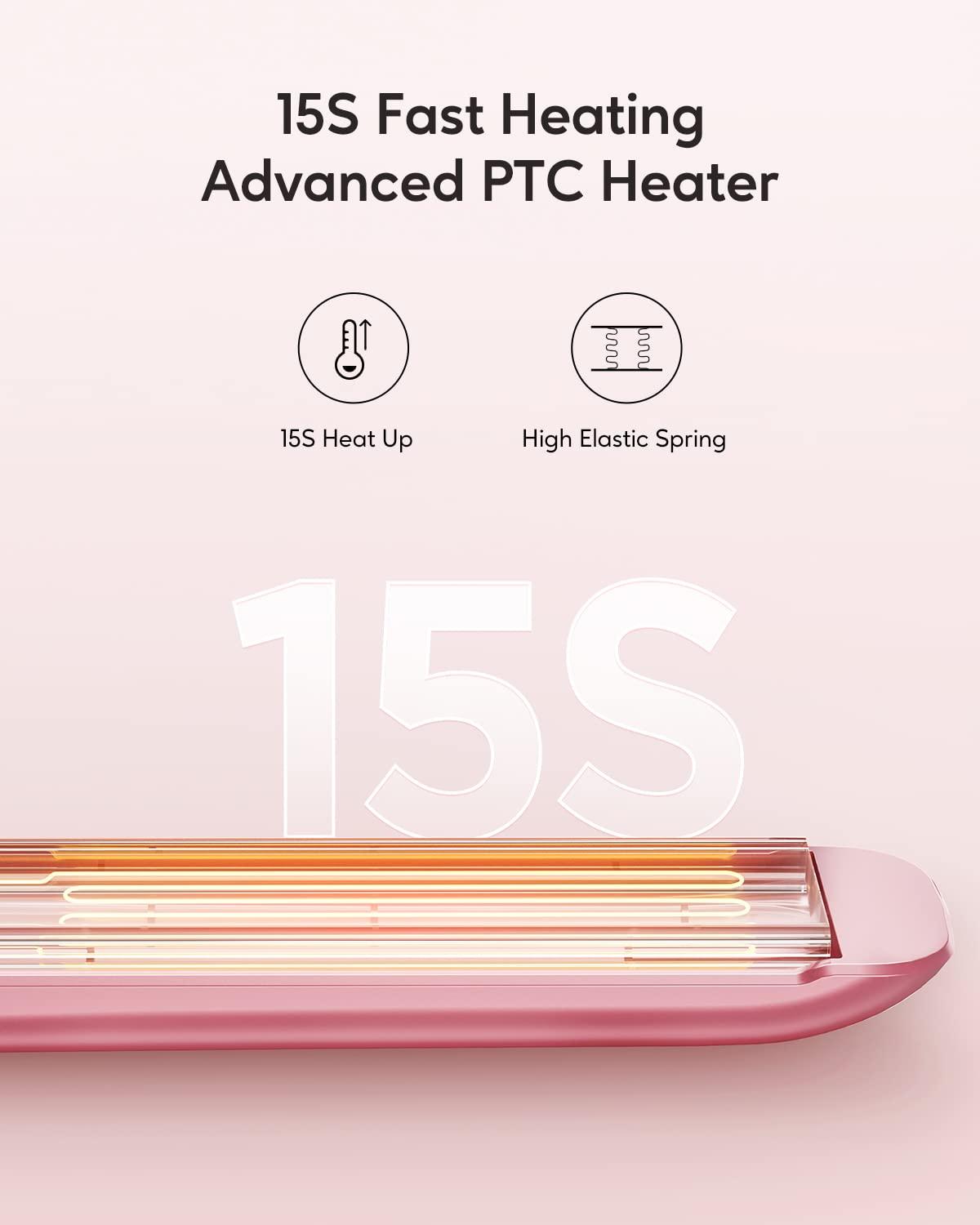 wavytalk Wavytalk 1 Inch Negative Ion Hair Straightener and Pencil Flat Iron