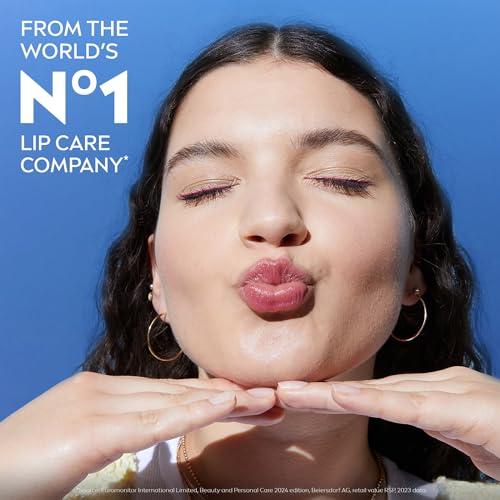 NIVEA NIVEA Shimmer Lip Care, Shimmer Lip Balm with Shea Butter, Nourishing Oils and Vitamin C & E, 3-in-1 Moisture, Repair (for Dry Lips) and Shimmer, 0.17 Oz Stick