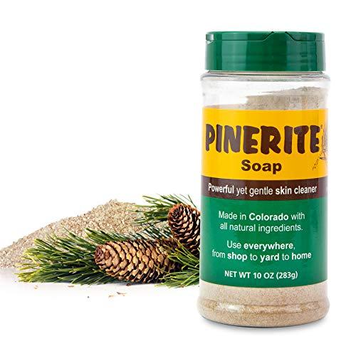 Pinerite, Inc. Pinerite, Natural Heavy Duty Hand Soap, Soft Pine Powder, Gentle on Skin and Eco-Friendly, 10 oz. Bottles, Pack of 2
