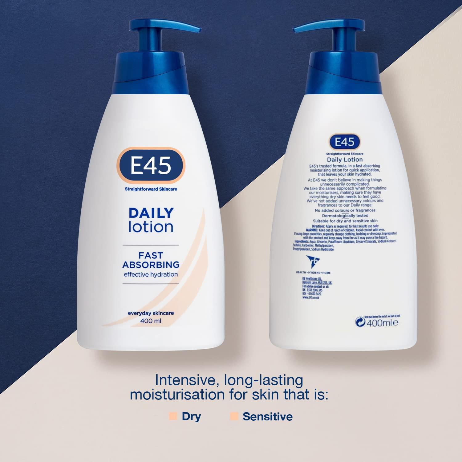 E45 E45 Daily Moisturising Lotion, 400 ml