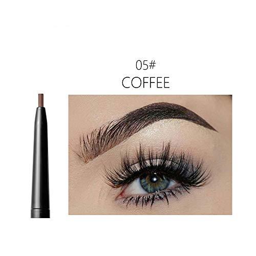 AMAKO 1.5mm ultra-fine eyebrow pencil automatic rotation eyebrow pencil,durable, sweat-proof and not easy to take off make-up, five colors available(05#Coffee)