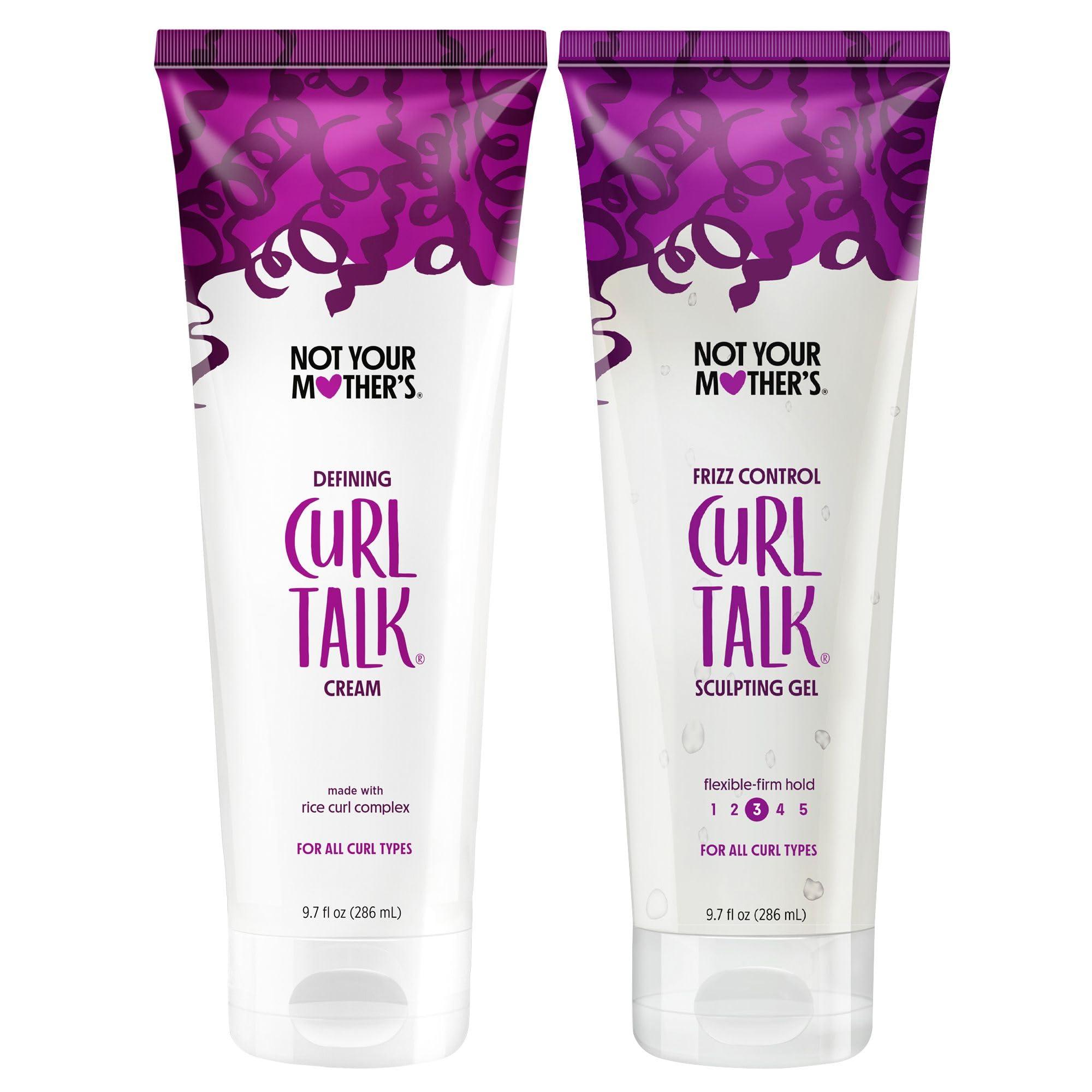 Not Your Mother's Not Your Mother\'s Curl Talk Frizz Control Sculpting Gel & Defining Cream (2-Pack) - 9.7 fl oz - Formulated with Rice Curl Complex - All Curl Types