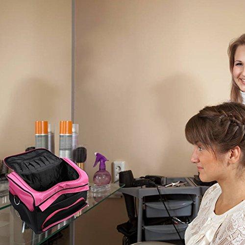 AYNEFY AYNEFY Cosmetics Salon Hairdressing Bag, Salon Handbag Hairdressing Tools Bag Portable Easy to Use Scissors Comb Holder Bag Hairstyling Travel Case