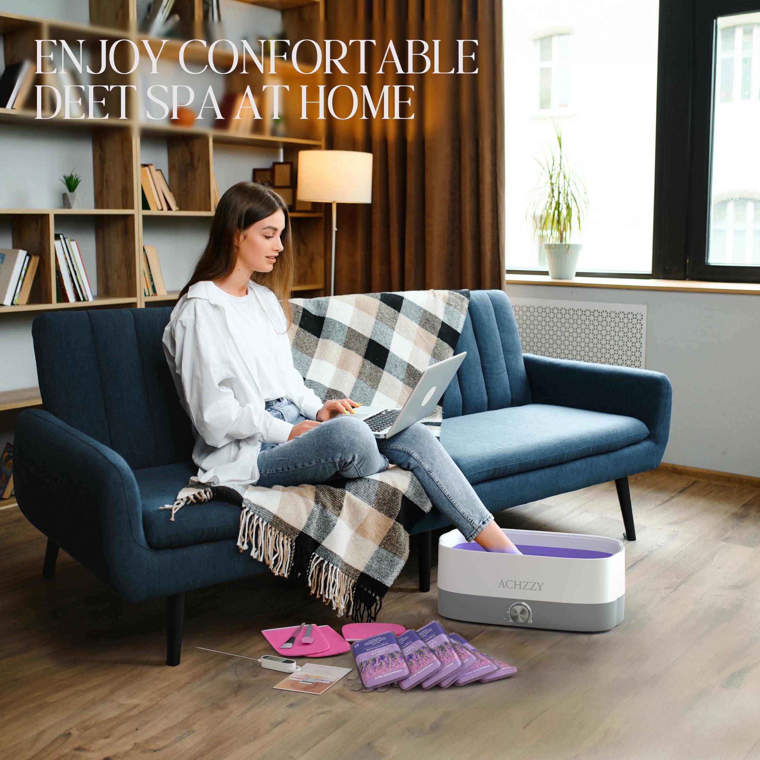 Achzzy Achzzy Paraffin Wax Machine for Hands and Feet, 4000ml Paraffin Bath, Paraffin Wax Warmer with Refills, Nourishing and Moisturizing, Professional-Grade Spa Treatment for Soft and Smooth Skin