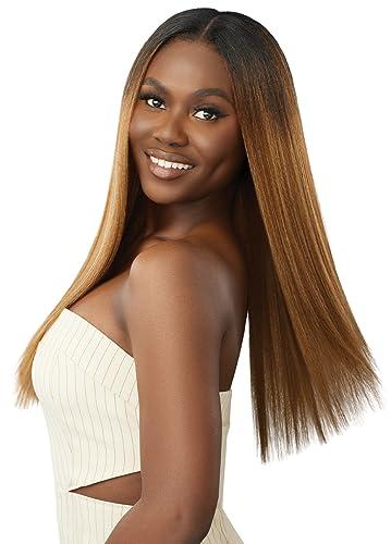 Outre Outre Big Beautiful Hair Clip-In - 9pcs - NATURAL YAKI 18\" (NATURAL BLACK)