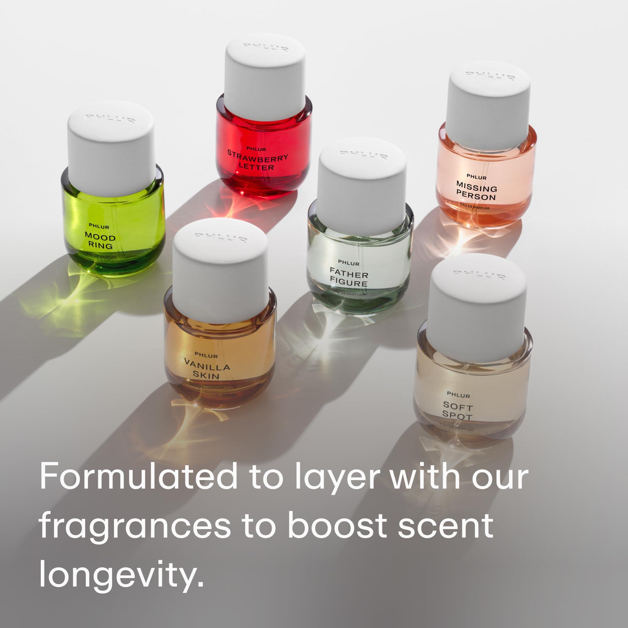 PHLUR PHLUR Missing Person Body Oil - Lightweight & Nourishing - With Ceramide-Rich Oils & Skin-Mimicking Lipids - Bergamont, Musk, Orange & Sandalwood Floral Scented Body Oil (4 Fl Oz)