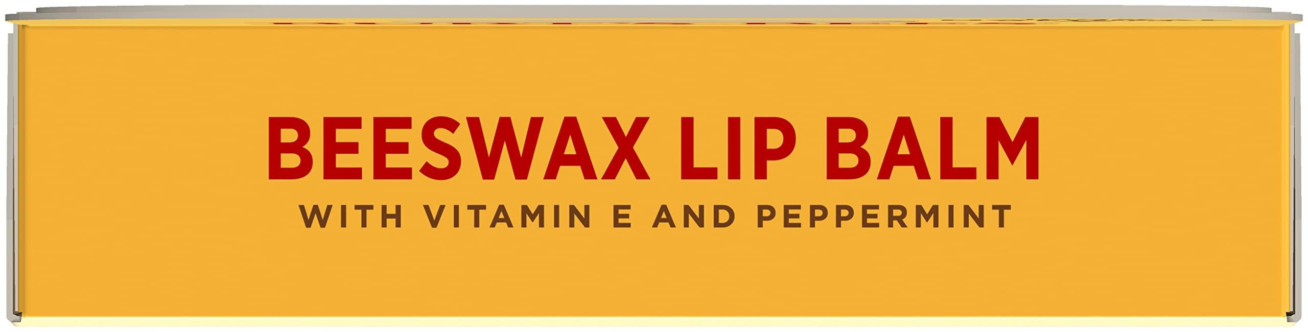 Burt\'s Bees Beeswax Lip Balm Pack by Burts Bees for Unisex - 4 x 0.15 oz Lip Balm