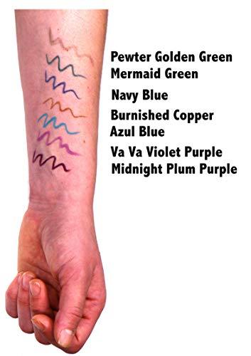 Pure Ziva Pure Zivaª Burnished Copper Red Gold Metallic Wood Eyeliner Pencil, HD Professional Eye Liner Smudge Proof Long Lasting Highly Pigmented No Animal Testing & Cruelty Free