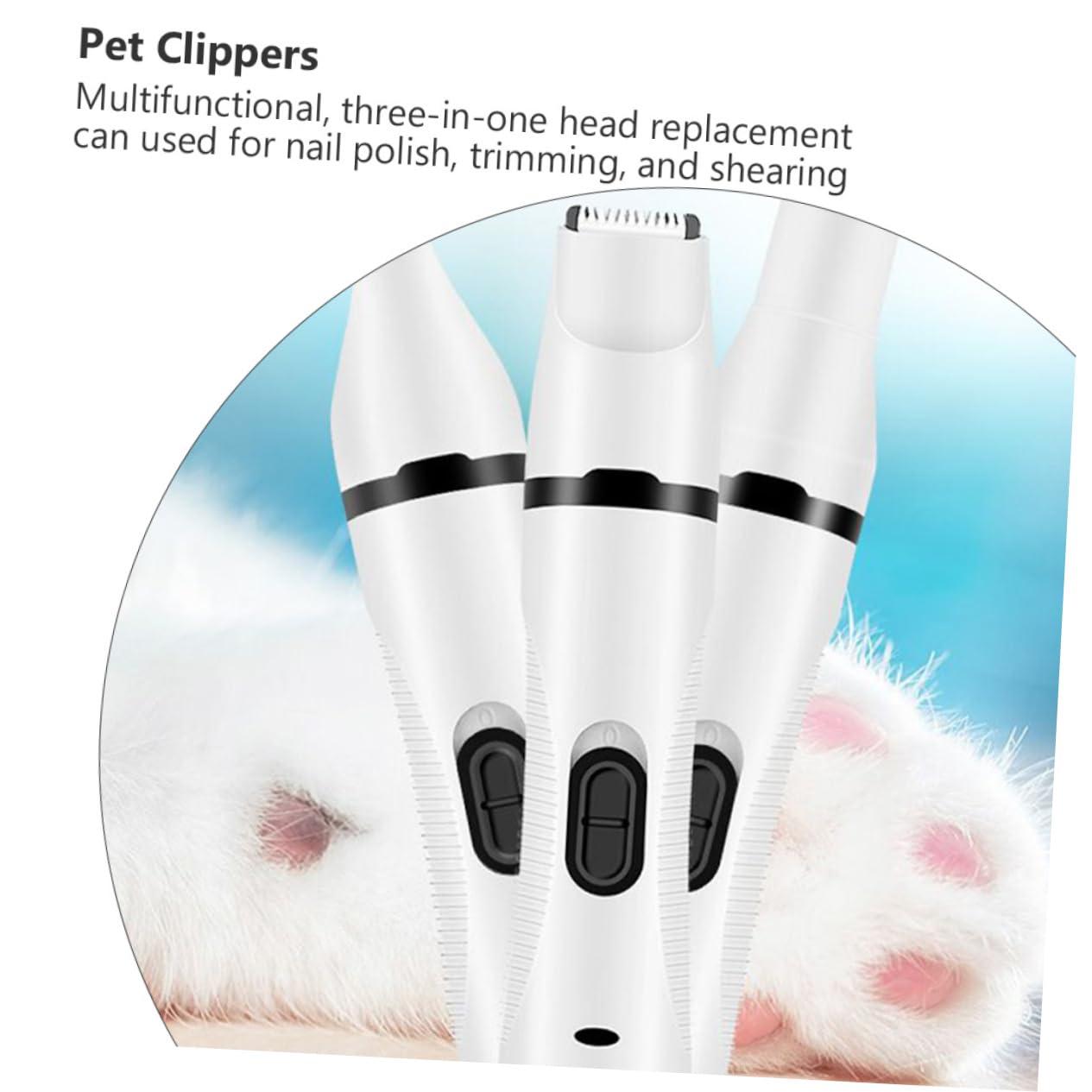 SUPVOX SUPVOX Pet Grooming Essentials Dog Hair Clipper Nail Polisher Trimmer Shearing Tool Low Noise for Pet Care