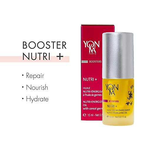 Yonka Yon-Ka Booster Nutri Plus (15ml) Energizing Anti-Aging Concentrate, Treat Fine Lines and Wrinkles with Vitamin E, Renew Sun Damaged Skin, Paraben-Free