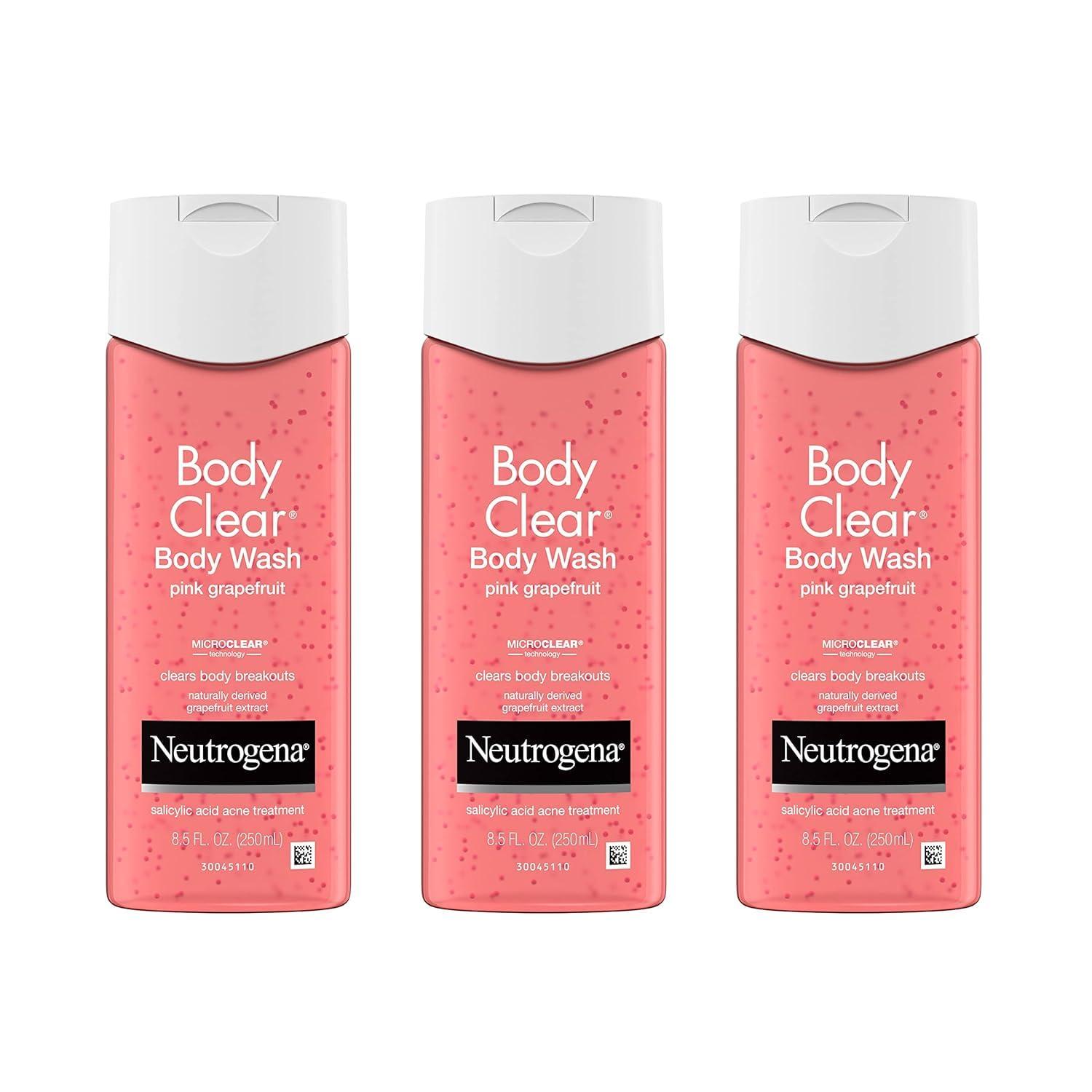 Neutrogena Neutrogena Body Clear Body Clear Body Wash, Pink Grapefruit 8.5 oz. (Pack of 3)