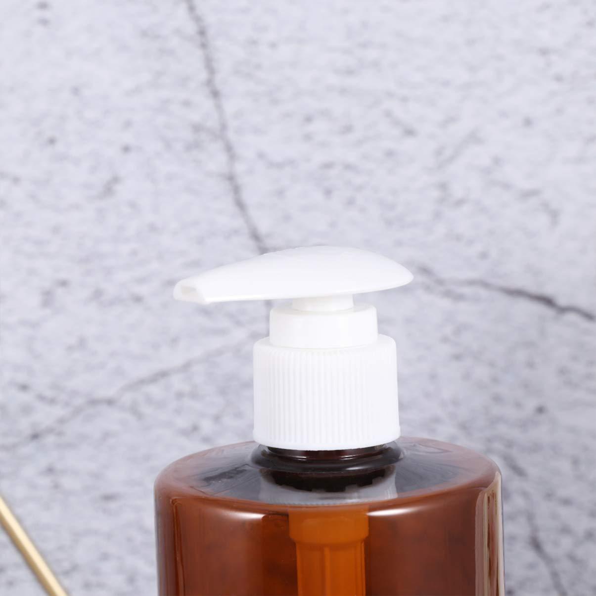 Beaupretty Beaupretty Brown Bottles 2pcs Shampoo Dispenser Liquid Bottle Shampoo Bottle Heart-Shaped Shampoo Bottles