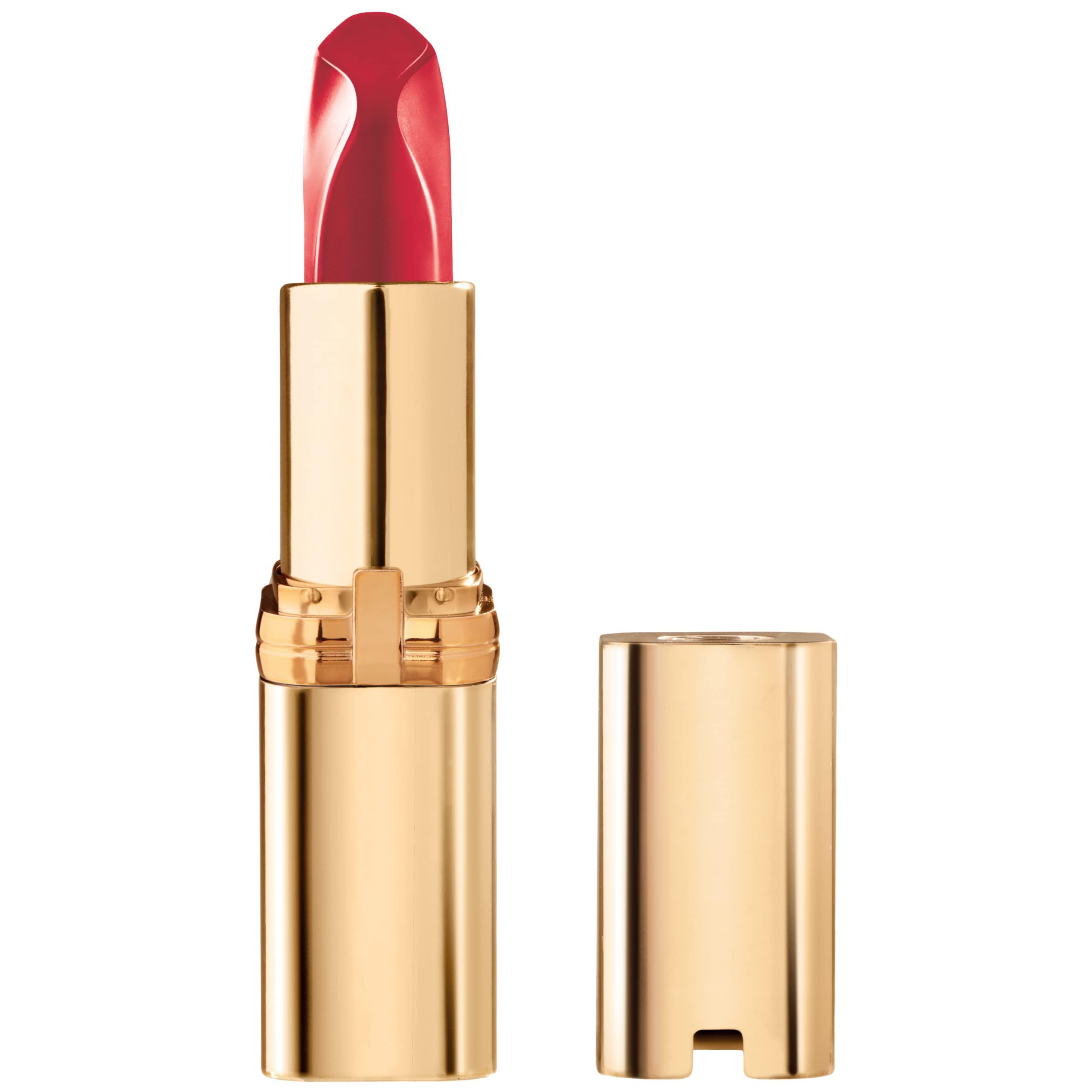L'OREAL PARIS L'Oreal Paris Colour Riche Red Lipstick, Long Lasting, Satin Finish Smudge Proof Lipstick with Hydrating Argan Oil & Vitamin E, Reds of Worth, Successful Red, 0.13 Oz