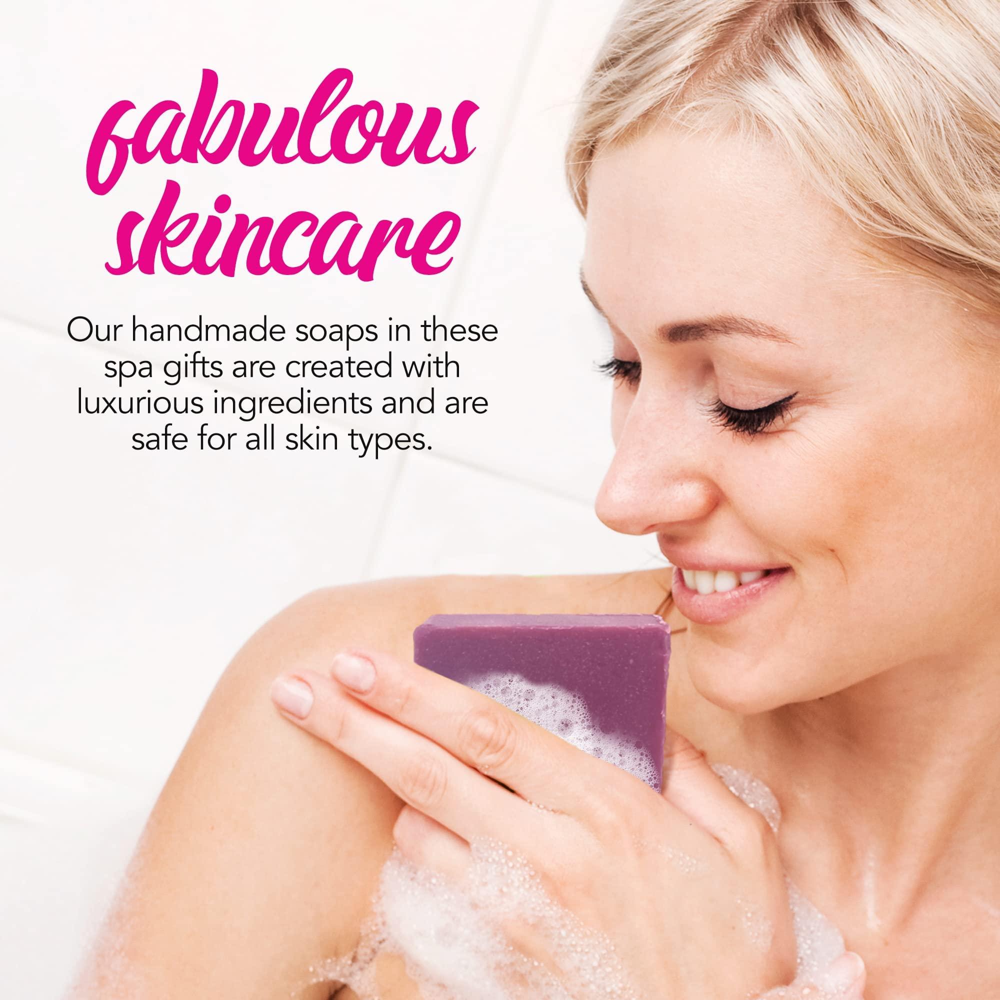 Age of Sage Fabulous Spa Gift Basket for Women - Self Care Basket, Relaxation, Pampering Gift for Girlfriend, Wife, Mom, Sister, Friends - Birthday Bundles, Mothers Day, Anniversary, Valentines Day Gift for Her