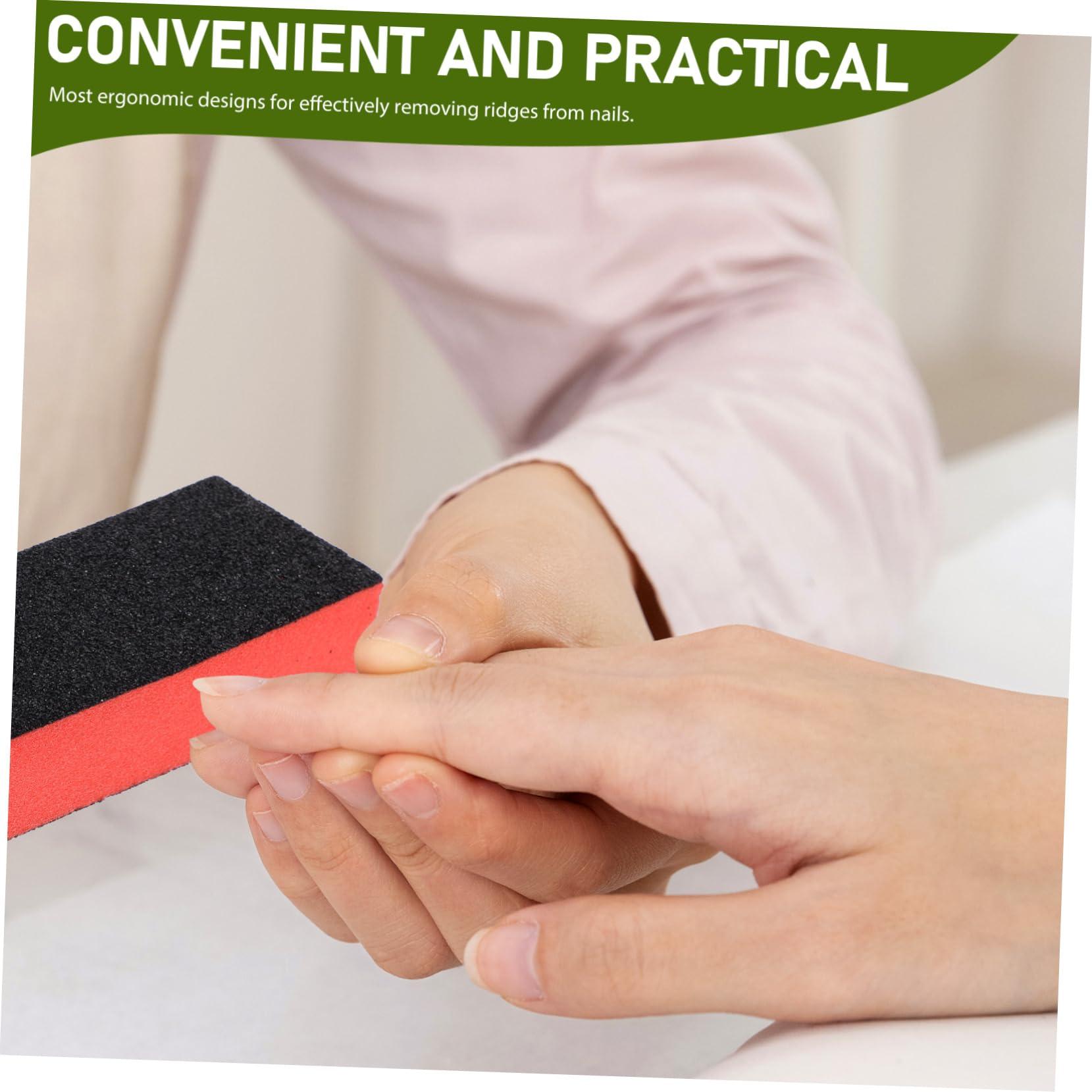 LALAFINA LALAFINA Nail Finishing Polisher Buffer Block Manicure Sanding Sponge Nail Polish File Board Portable for Home Salon