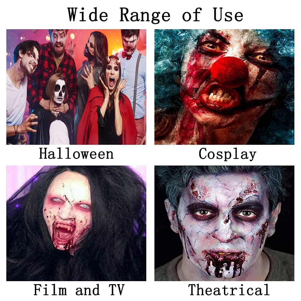 Mysense Mysense Scar Wax Kit SFX Make Up Special Effects Fake Molding Wound Skin Wax Body Paint Halloween Set Fake Nose Stage Zombie Cosplay Costume SFX Makeup with Spatula,1.4Oz(40g)