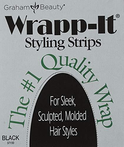 Graham Graham Beauty Wrapp-it Styling Strips, Black (Pack of 2)