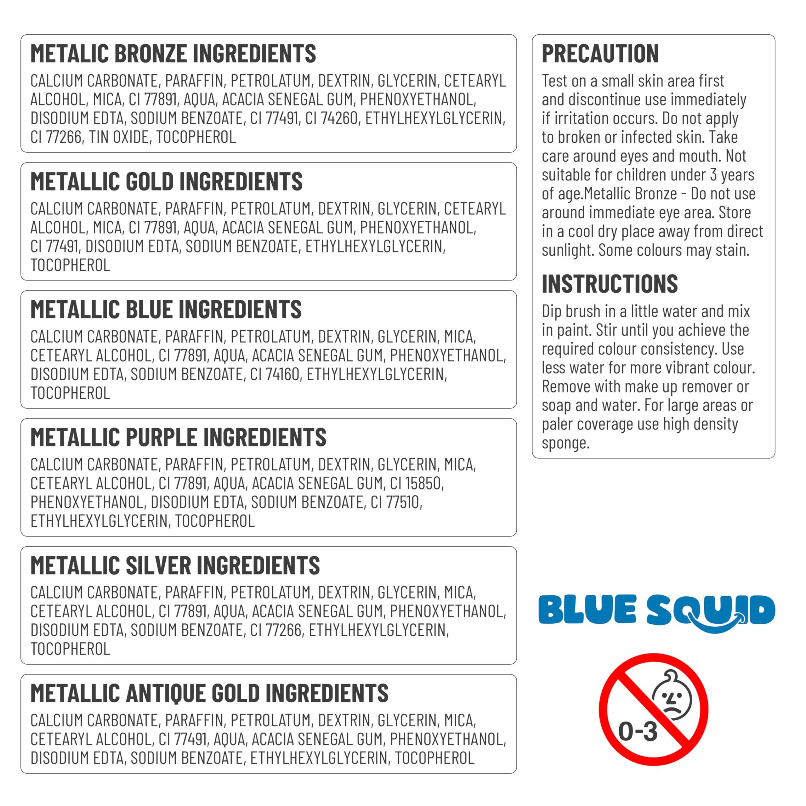 Blue Squid Blue Squid PRO Face Paint - Pastel Pink (30gm), Professional Water Based Single Cake Face & Body Paint Makeup Supplies for Adults Kids Halloween Facepaint SFX Water Activated Face Painting Non Toxic