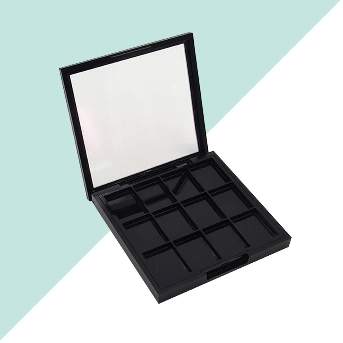 FRCOLOR FRCOLOR 12 Grid DIY Eye Shadow Dish Storage Box for Women Girls Beginners Empty Makeup Tte Palette