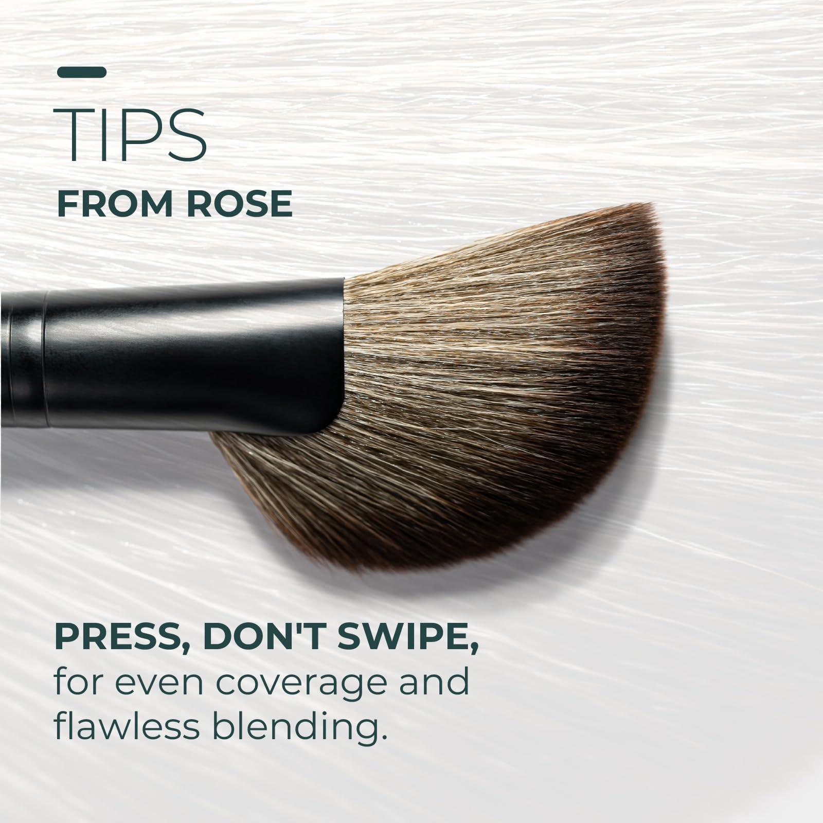 Rose and Ben Beauty Rose and Ben Beauty C40 Bronzer Brush & C41 Blush Brush Bundle | Professional Brushes for Flawless Bronzer, Blush, Powder & Contour Application | Angled, Non-Shedding, Cruelty-Free