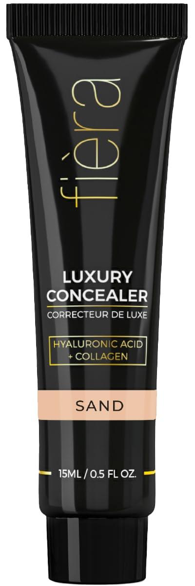 FIRA Fira Luxury Concealer & Foundation with Anti-Aging Ingredients - Full Coverage for Dark Circles, Wrinkles, Fine Lines, and Spots, All-Day Wear For Mature Skin - Sand, 0.5 FL. OZ. / 15 ML
