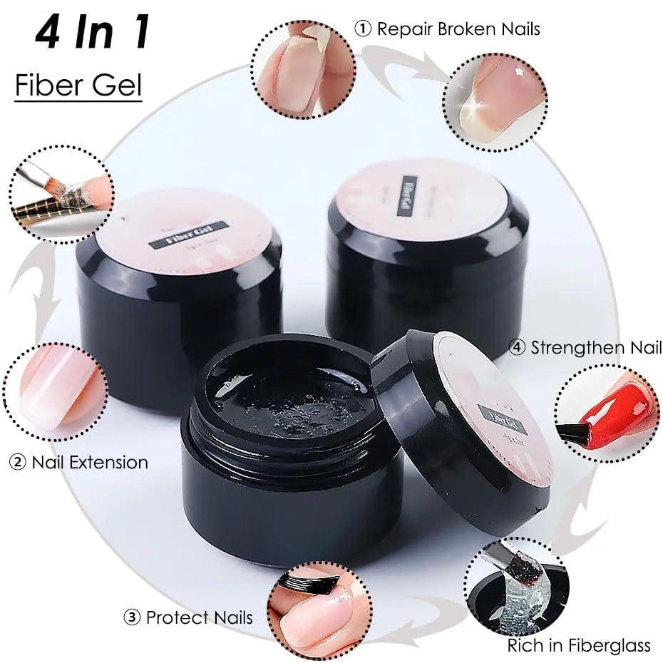 WUDIUP Nail Repair Protection Gel, Nail Repair Kit for Split Natural Nail, Broken Nail Repair Kit for Natural Nails, Nail Repair Kit With Brush, Easy Quick Fix, Home & Salon Use (1)