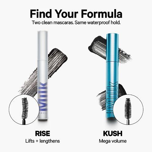 Milk Makeup Milk Makeup RISE Waterproof Mascara - Lifts, Lengthens, Holds Curl & Adds Volume - Dries Quickly, Stays Put - Vegan, Cruelty Free