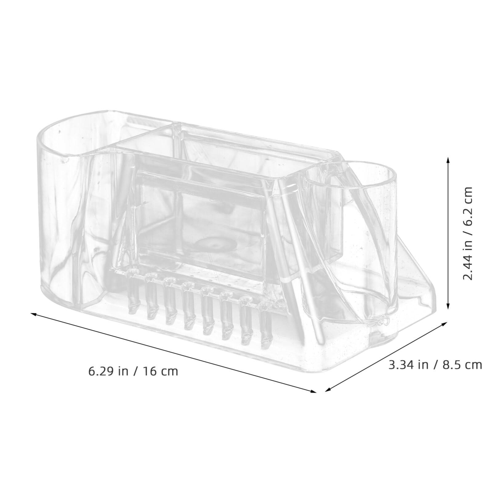 Ipetboom Ipetboom Nail Drill Holder, Mini Nail Drill Machine Storage Box Nail Art Polishing Grinding Drill Bit Holder Display Storage Box Nail Drill Grinding Bit Case Organizer