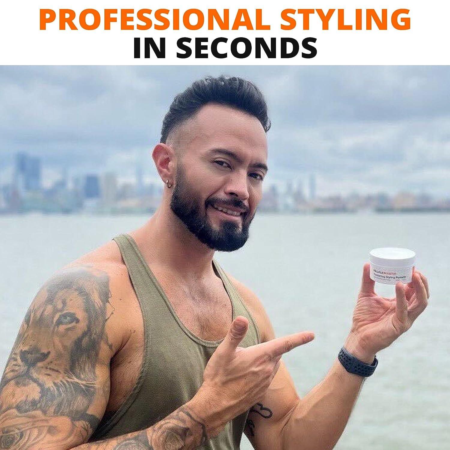 FOLLICLE BOOSTER Thickening Pomade with Hair Growth Benefits - Strong Hold, Water-Based, Matte Finish for Men\'s Styling and Hair Loss Prevention