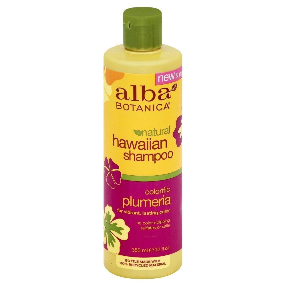 Alba Botanica Alba Botanica: Natural Hawaiian Shampoo Colorific Plumeria, 12 oz (3 Pack)