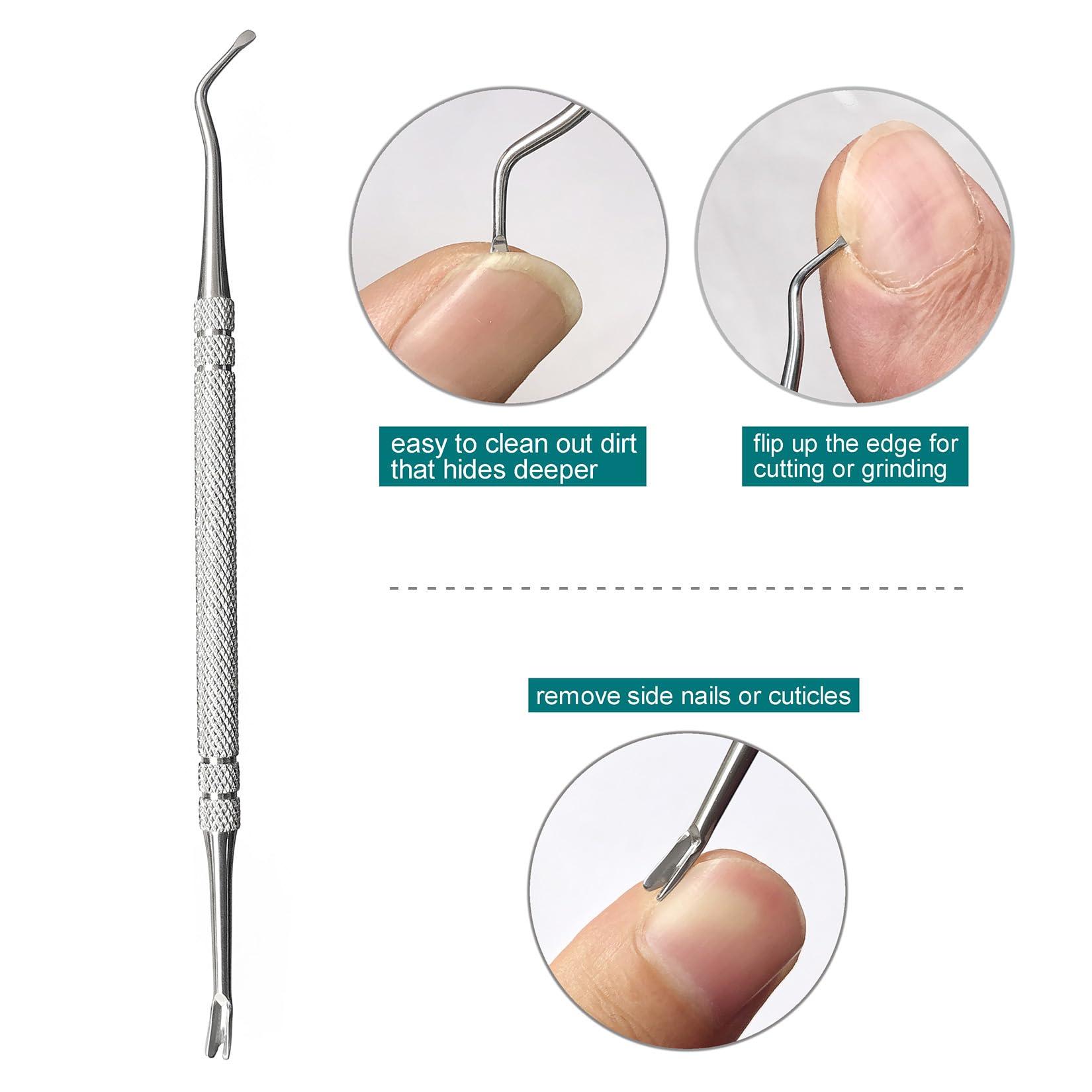 VOGARB VOGARB Toe Nail Clippers for Men Thick Nails for Seniors, Heavy Duty Large Ergonomic Long Handle Toenail Clippers for Seniors, 3pcs Set with Case (JCCT3PS)