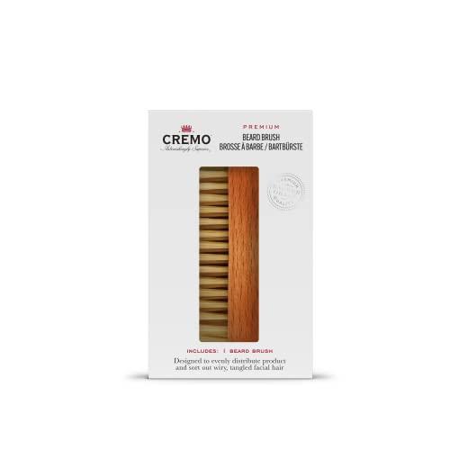 Cremo Cremo Beard Accessories, 100% Boar Bristle Beard Brush with Wood Handle - Shape, Style And Groom Any Length Facial Hair