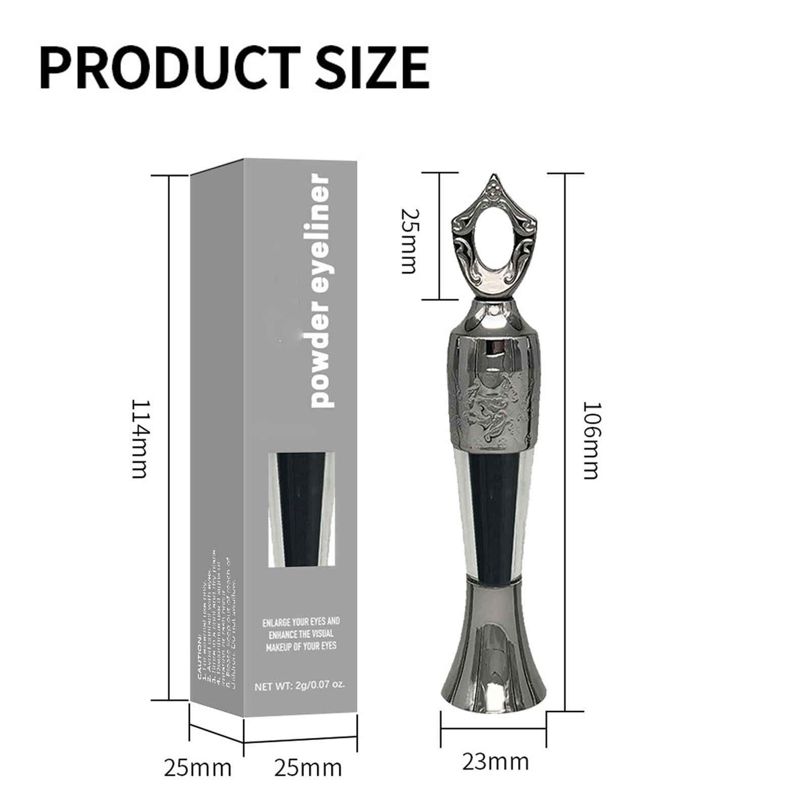 Vlrbfl Powder Eyeliner, Eye Liner, Handmade 100% Natural Eyeliner Powder, Long-Lasting Eyeliner Arabic Eyeliner Powder for Natural Makeup, Long-Wearing, Smudge-Proof (Green+Green)