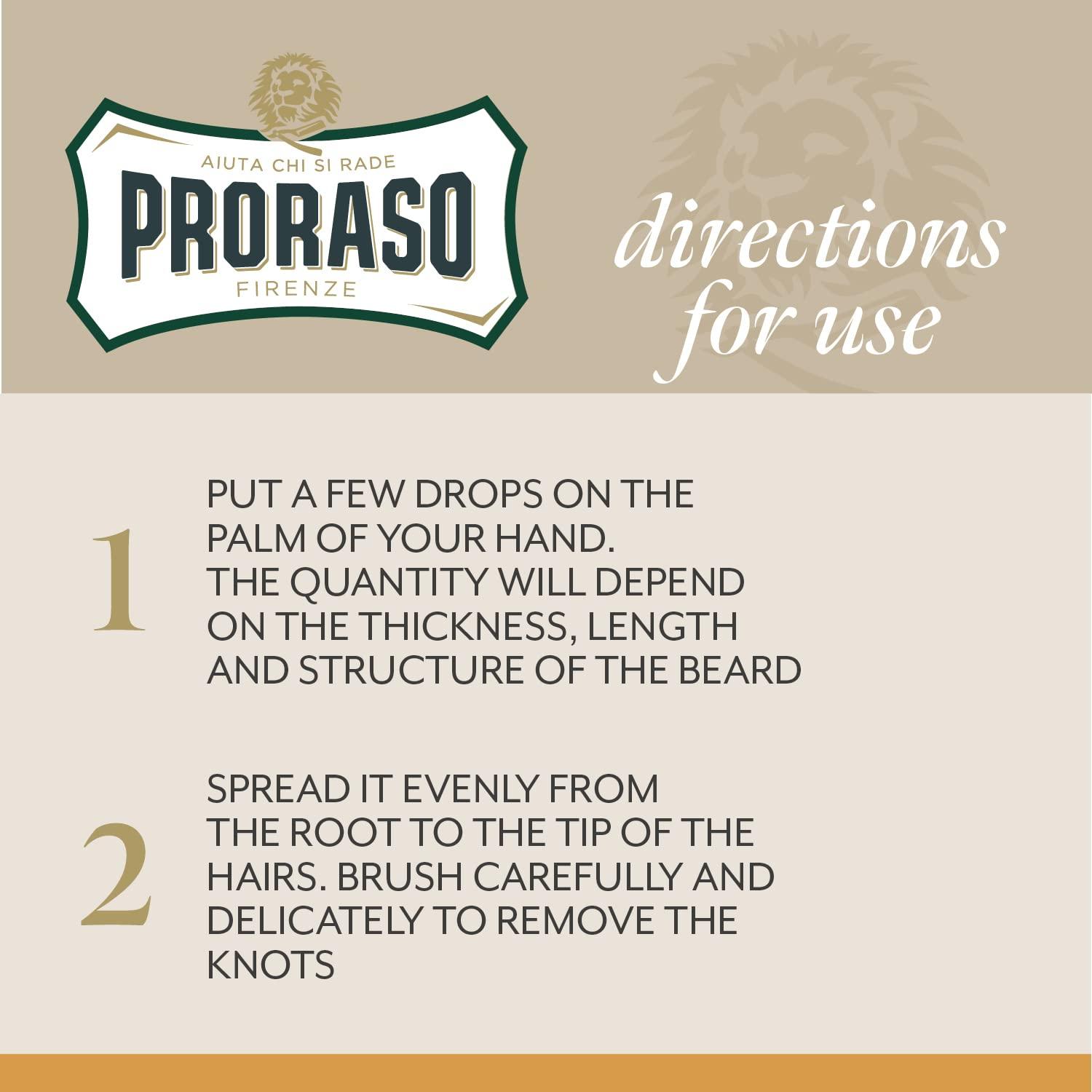 Proraso Proraso Beard Oil for Men to Tame, Smooth and Condition Beard Hair - Wood & Spice, 1 Fl Oz (Pack of 1)