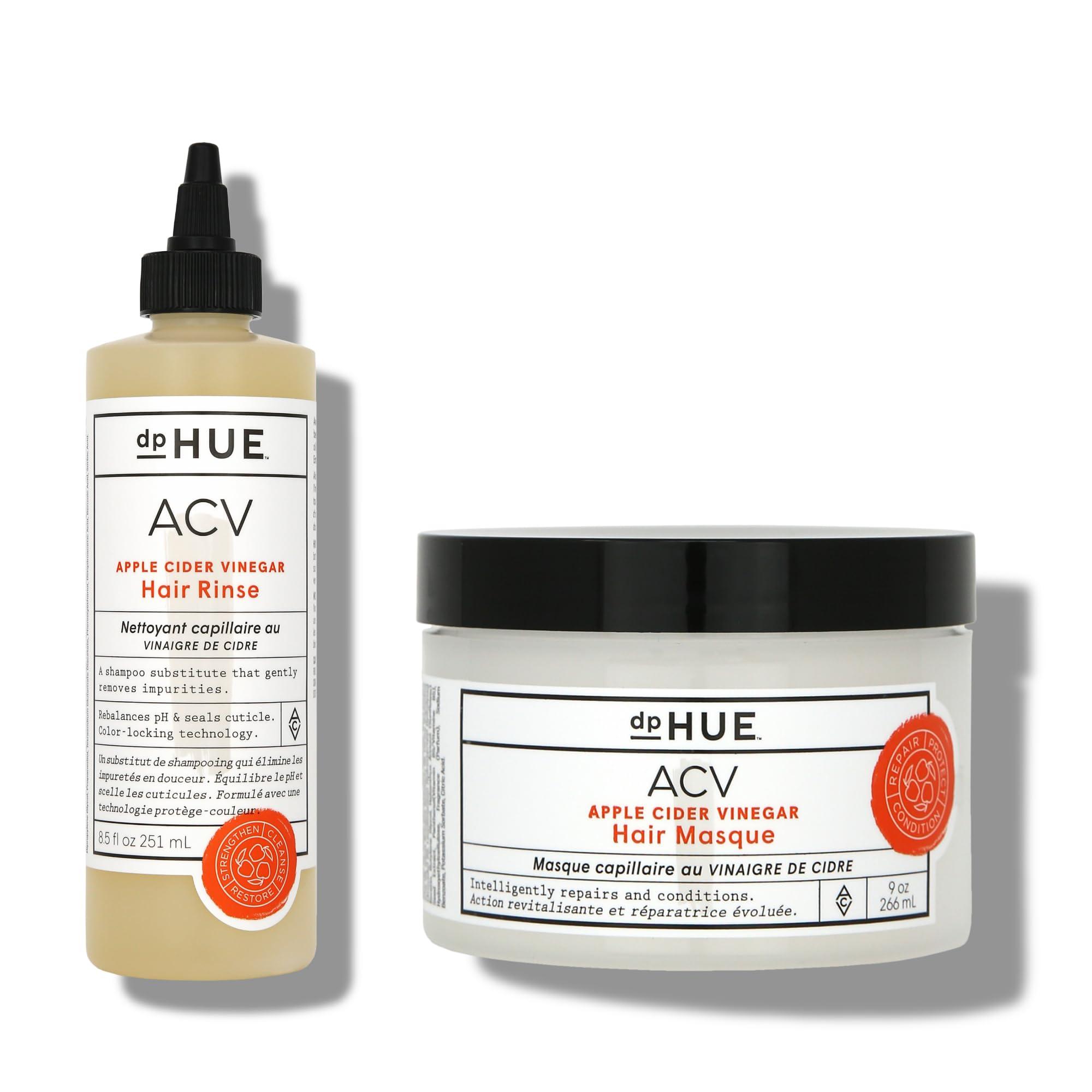 dpHUE dpHUE Apple Cider Vinegar Hair Rinse (2 oz) and Hair Masque (9 oz) - Helps Soothe Dry Scalps & Activate Healthy Hair Growth