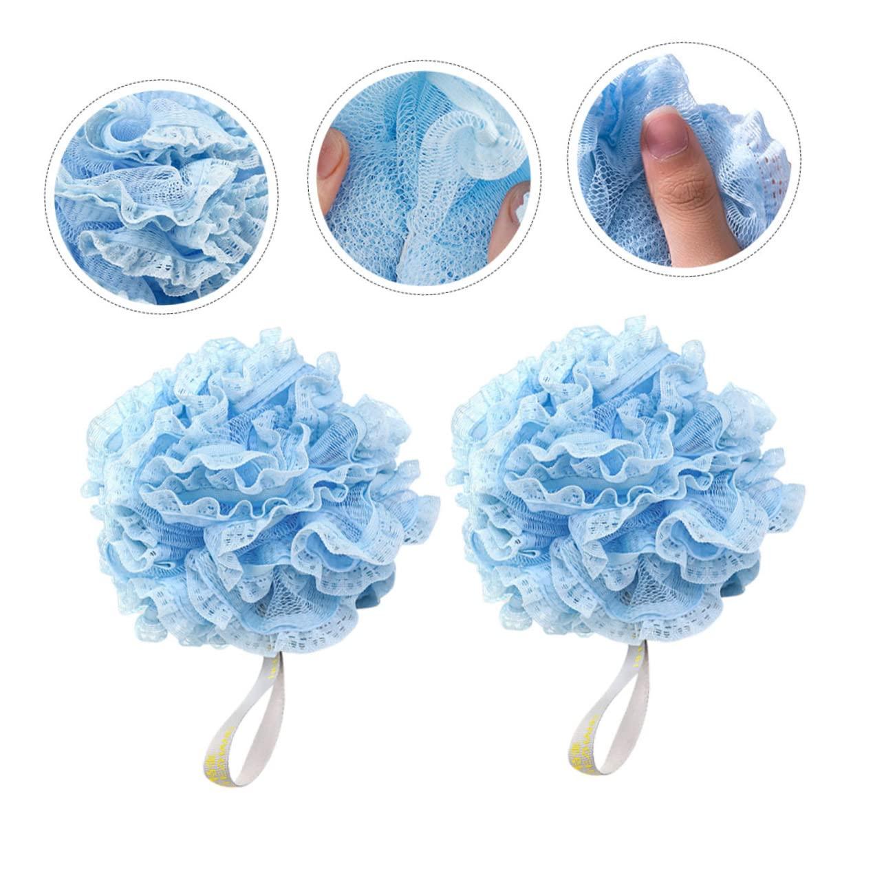 Housoutil Housoutil 3pcs Lace Mesh Sponge Bath Puff Bath Scrubber Mesh Pouf Shower Ball Bath Mesh Ball Shower Puff Shower Balls Poufs Mens Shower Gel Exfoliating Beauty Pe Network Clean Man Bath Net