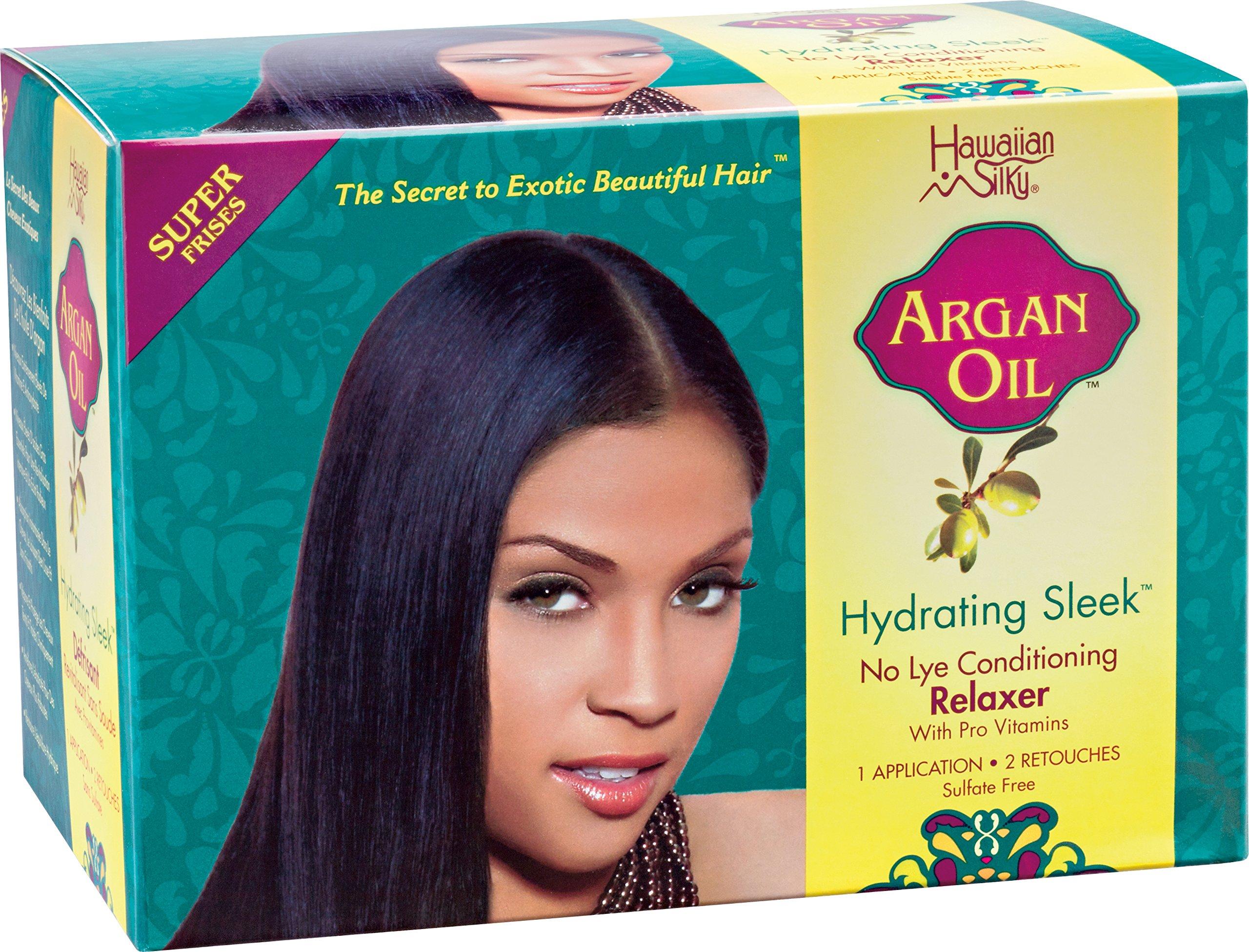 Hawaiian Silky Hawaiian Silky Hydrating Sleek No Lye Relaxer Argan Oil, Super