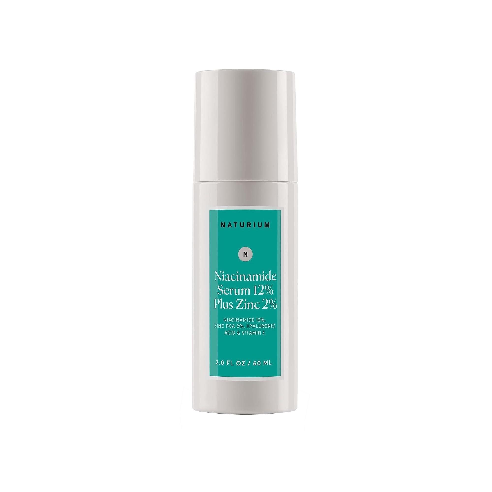 Naturium Naturium Niacinamide Face Serum 12% Plus Zinc 2% Jumbo, Anti-Aging, Pore Minimizer & Dark Spot Corrector with Hyaluronic Acid & Vitamin E, Vegan & Cruelty-Free, 2 oz