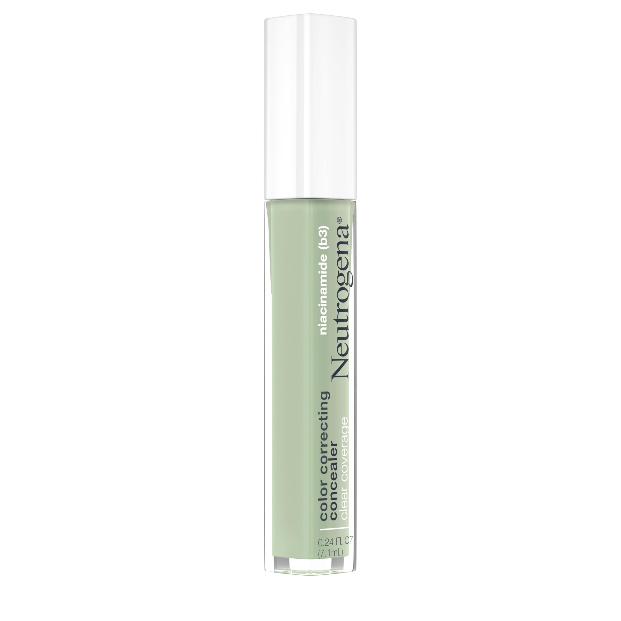 Neutrogena Neutrogena Clear Coverage Color Correcting Lightweight Face Concealer Makeup with Niacinamide & Green Pigment to Help Reduce Redness, 0.24 Fl Oz