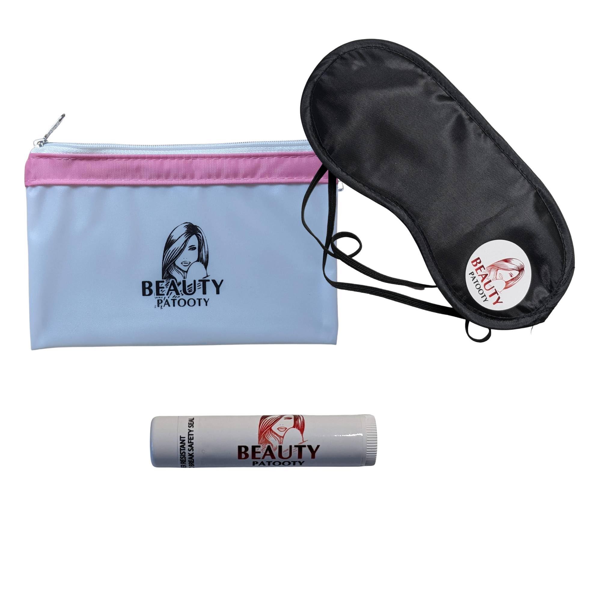 Beauty Patooty Beauty Patooty Pumpkin Spice Latte Shea Sugar Scrub And Foaming Gel Body Wash Bundled With Beauty Patooty Self-Care Kit - Makeup Bag, Lip Balm, And Sleep Mask