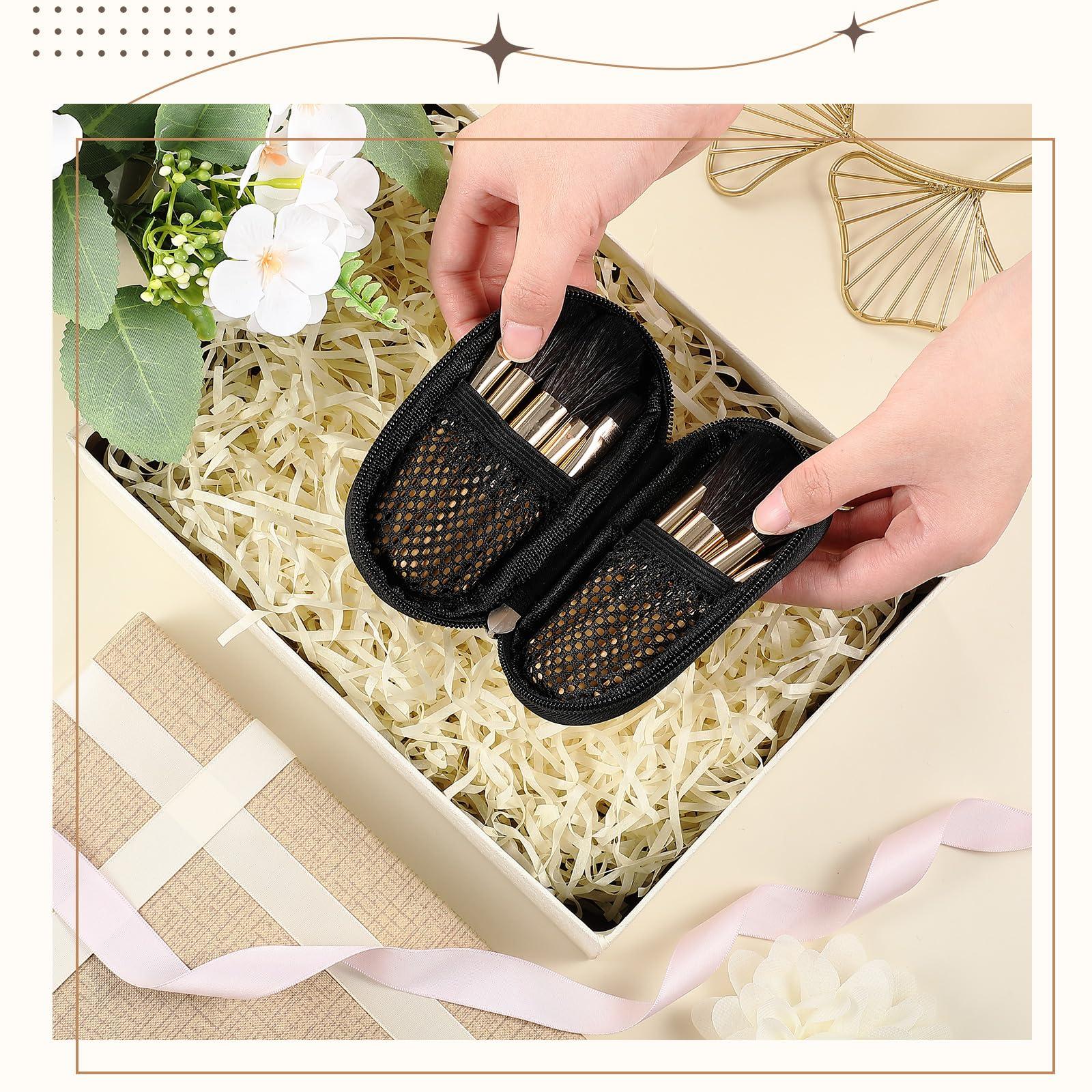 Teenyyou Teenyyou 6 Sets Travel Makeup Brush Set Mini Makeup Brush Set with Case Small Makeup Brush Mini Eyeshadow Lip Blush Cosmetics Brushes for Bachelorette Bridesmaid Trip Women Spa Party Travel Gift